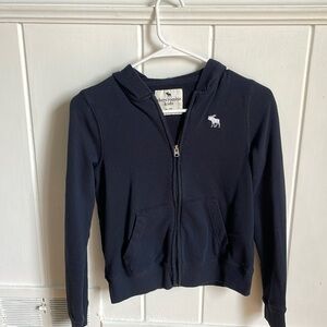 Abercrombie Kids Navy hooded sweatshirt. Size 11/12